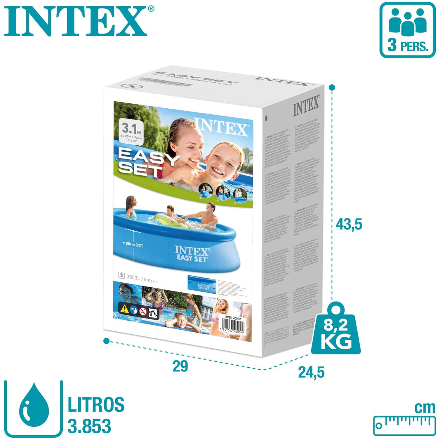 Intex Easy Pool 305 x 76 cm | Kinderpool ohne Zubehör