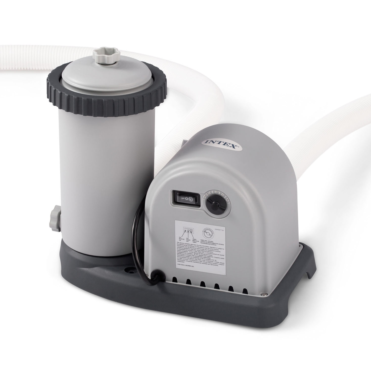 Intex Kartuschenfilteranlage OPTIMO 636 | 5,67 m³/h Leistung | Für Intex Pools mit Ø 38 mm Anschluss