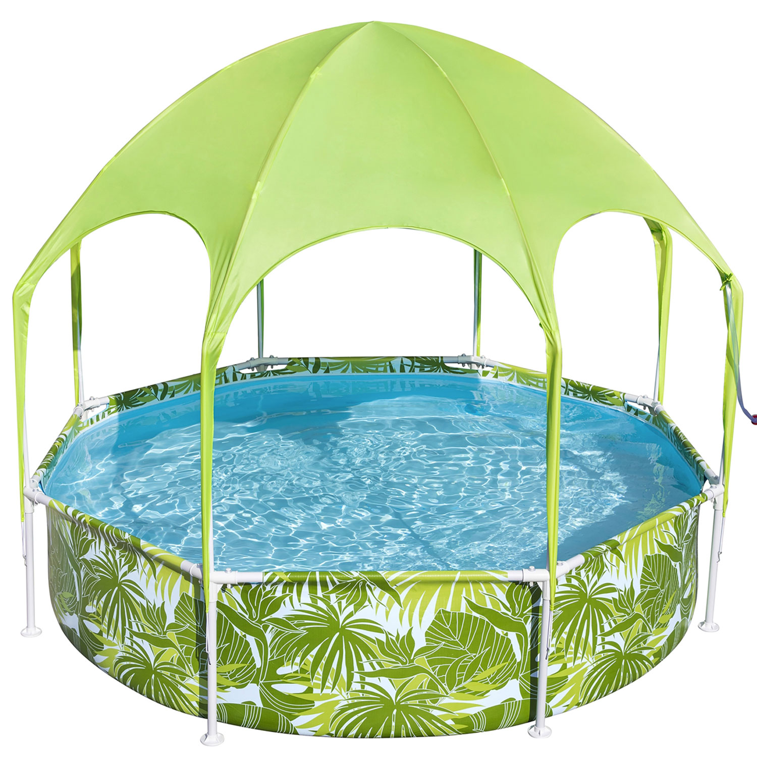 Bestway Splash-in-Shade Pool 244 x 51 cm | Kinderpool mit Sonnendach 
