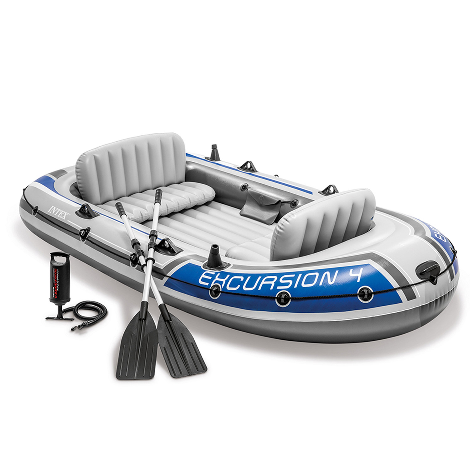 Intex Schlauchboot Excursion 4 Set | 315 x 165 x 43 cm | bis 500 kg