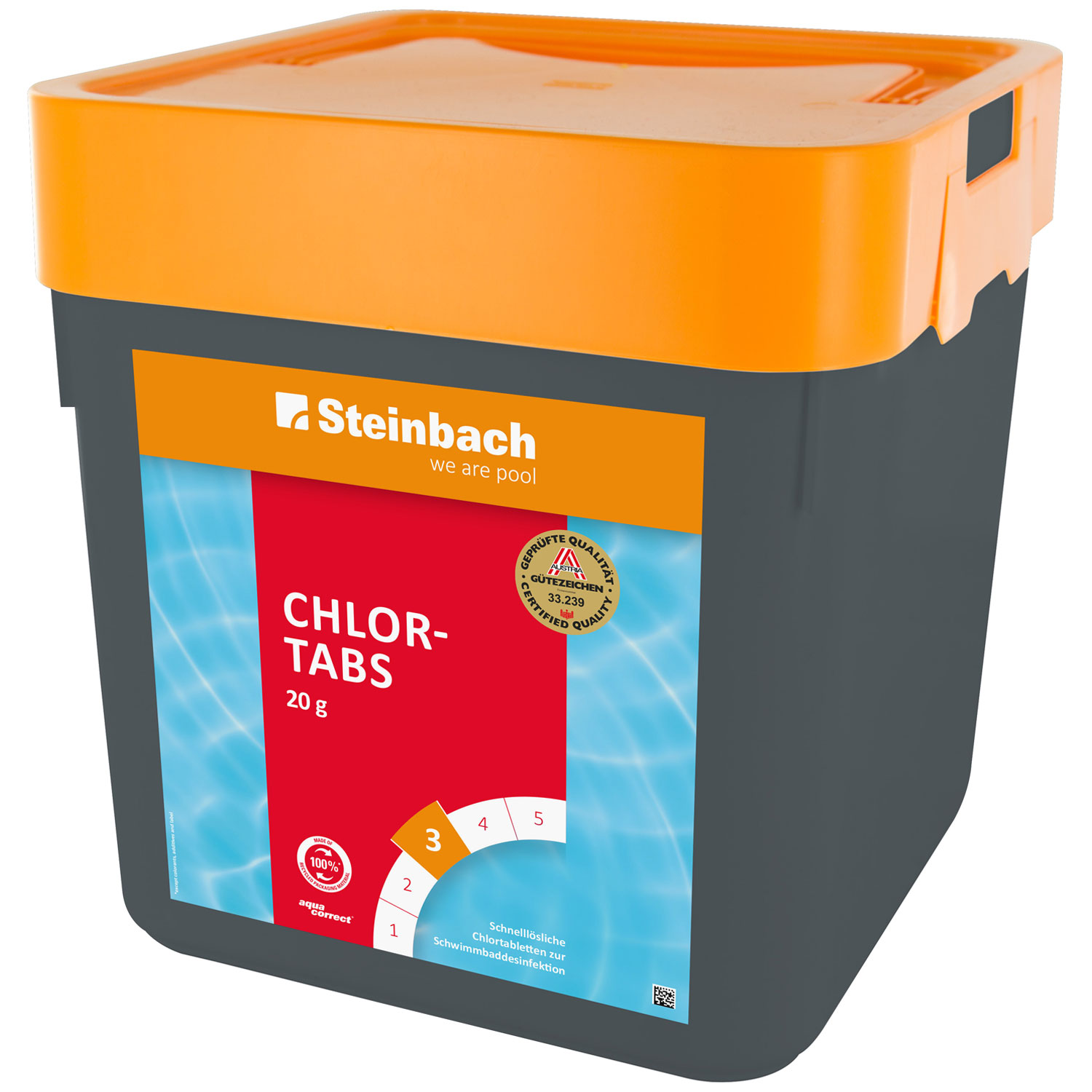 Steinbach Chlortabs | schnelllösliche 20 g Tabletten | 5 kg