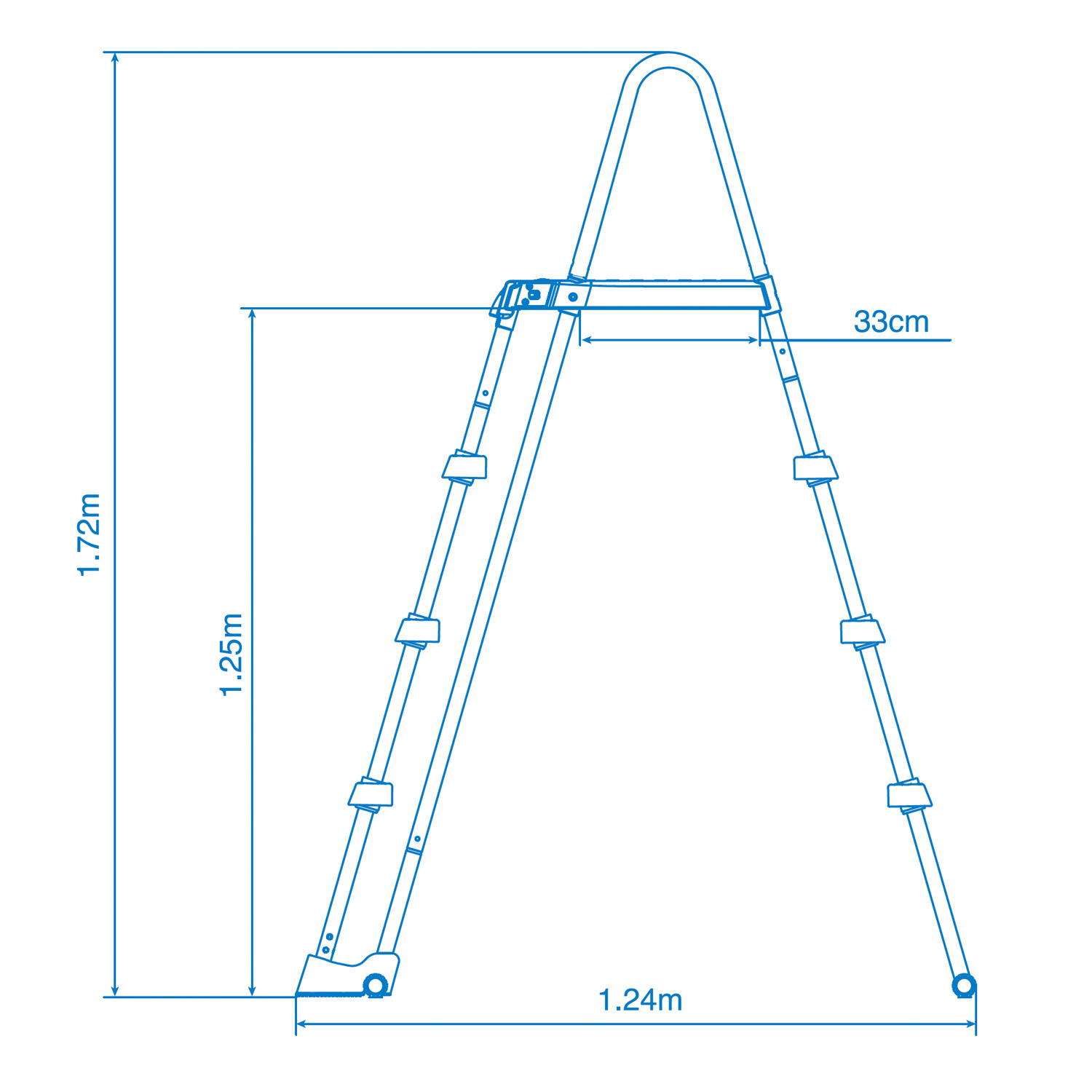 Intex Frame Pool 488 x 122 cm Komplettset | Rundpool mit Zubehör