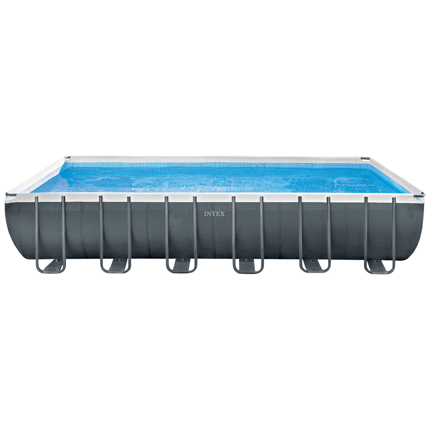 Intex Frame Pool 732 x 366 x 132 cm Komplettset | Rechteckpool mit Zubehör