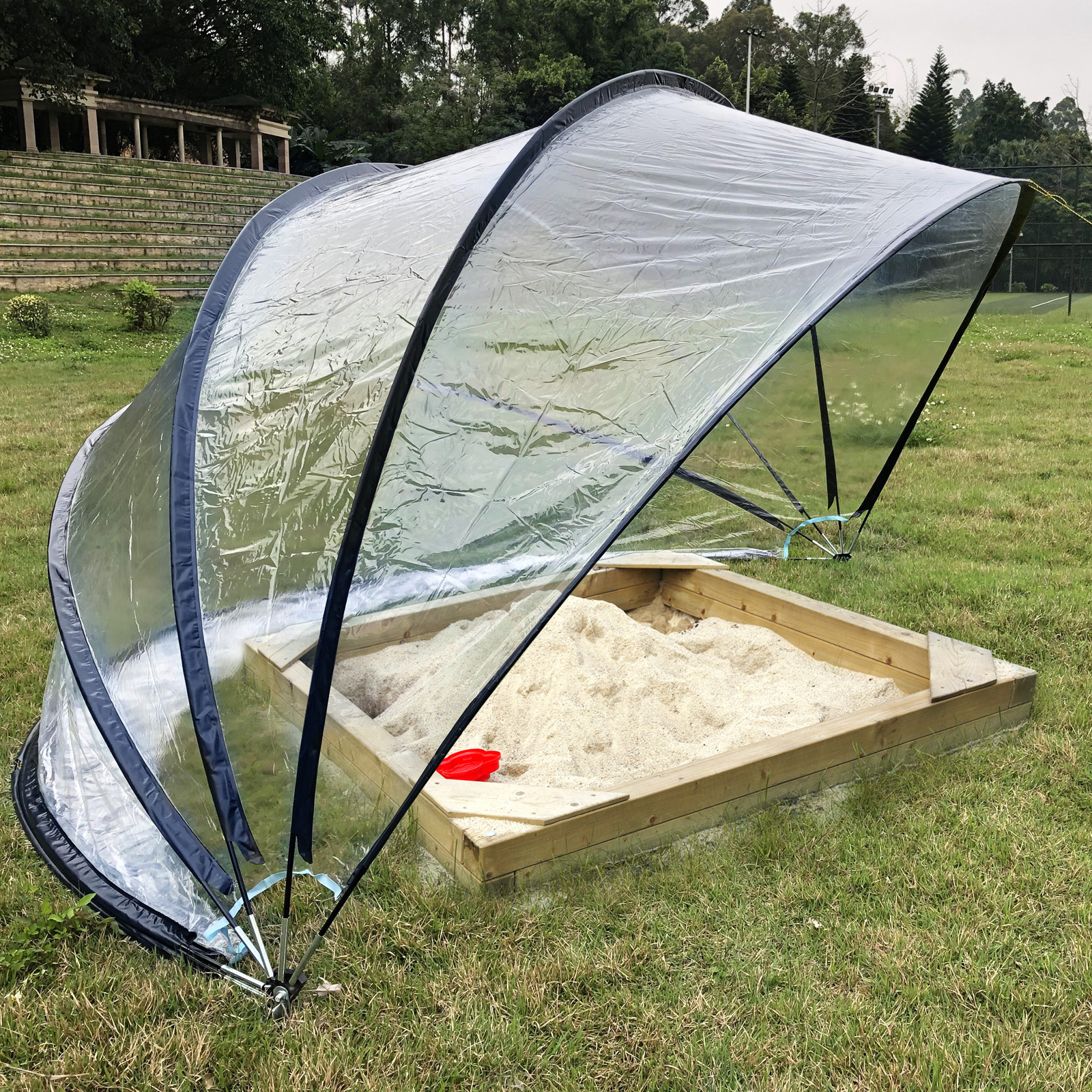 Steinbach Pooldach 440 x 220 cm Cabrio Dome | schwarz