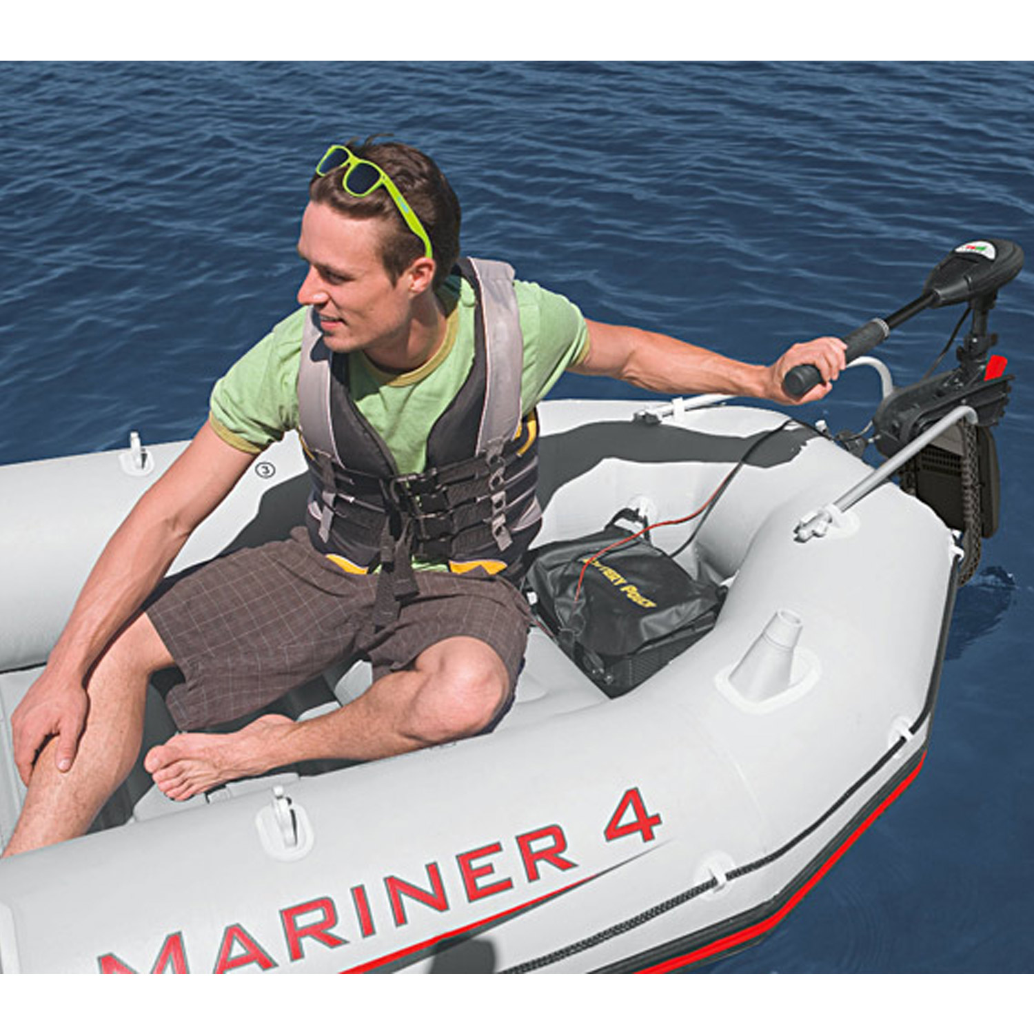 Intex Elektromotor 420 W | 12 V | Bootsmotor für Schlauchboote