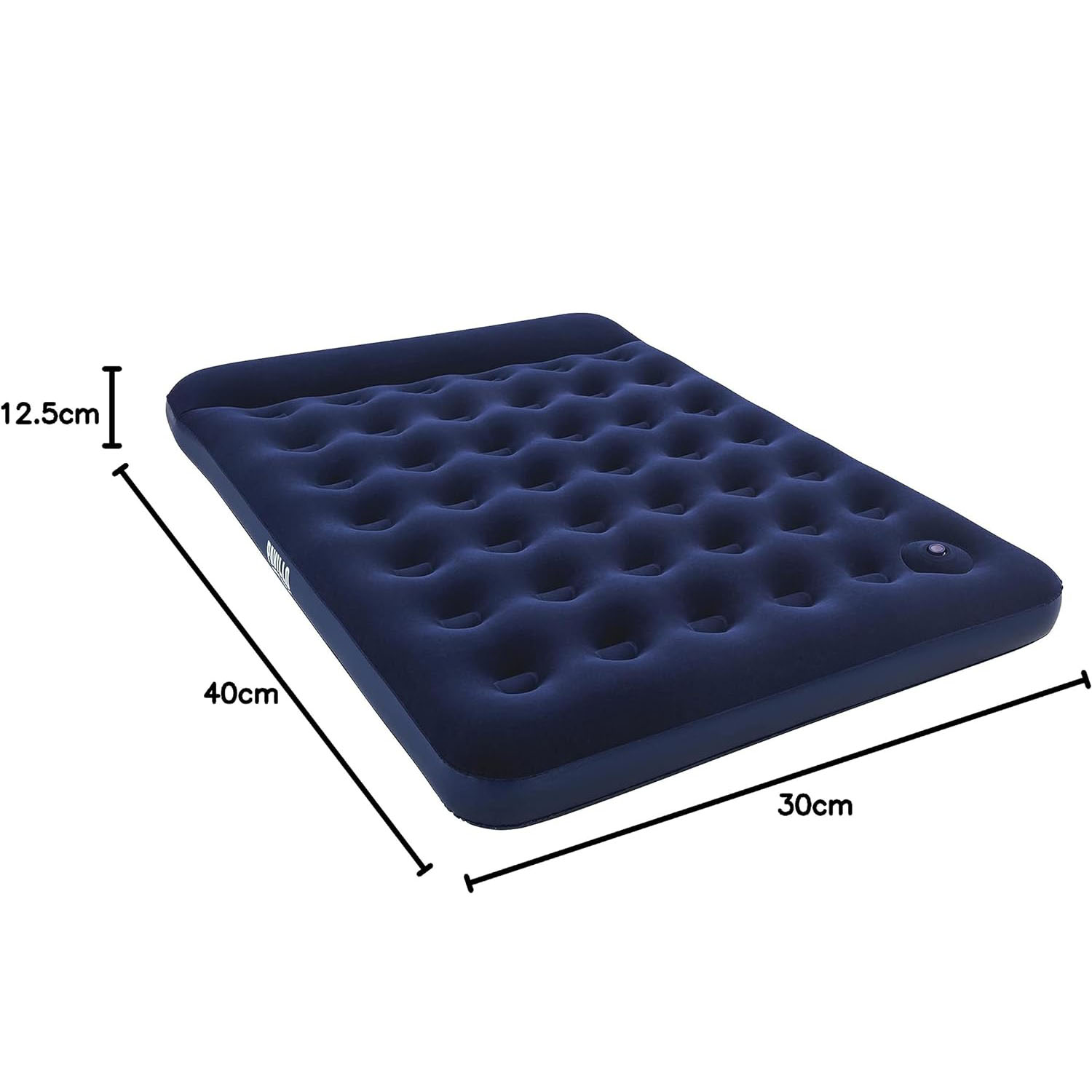 Bestway Luftbett 203 x 152 x 28 cm | mit integrierter Fußpumpe | für 2 Personen