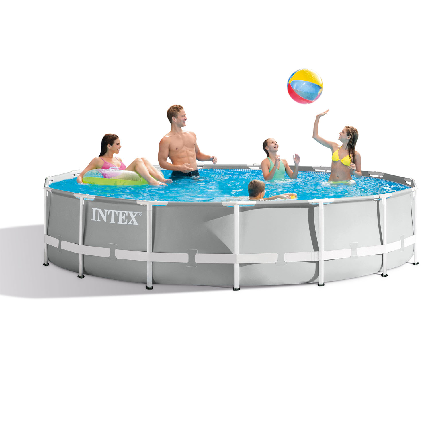 Intex Frame Pool 457 x 107 cm Komplettset | Rundpool mit Zubehör