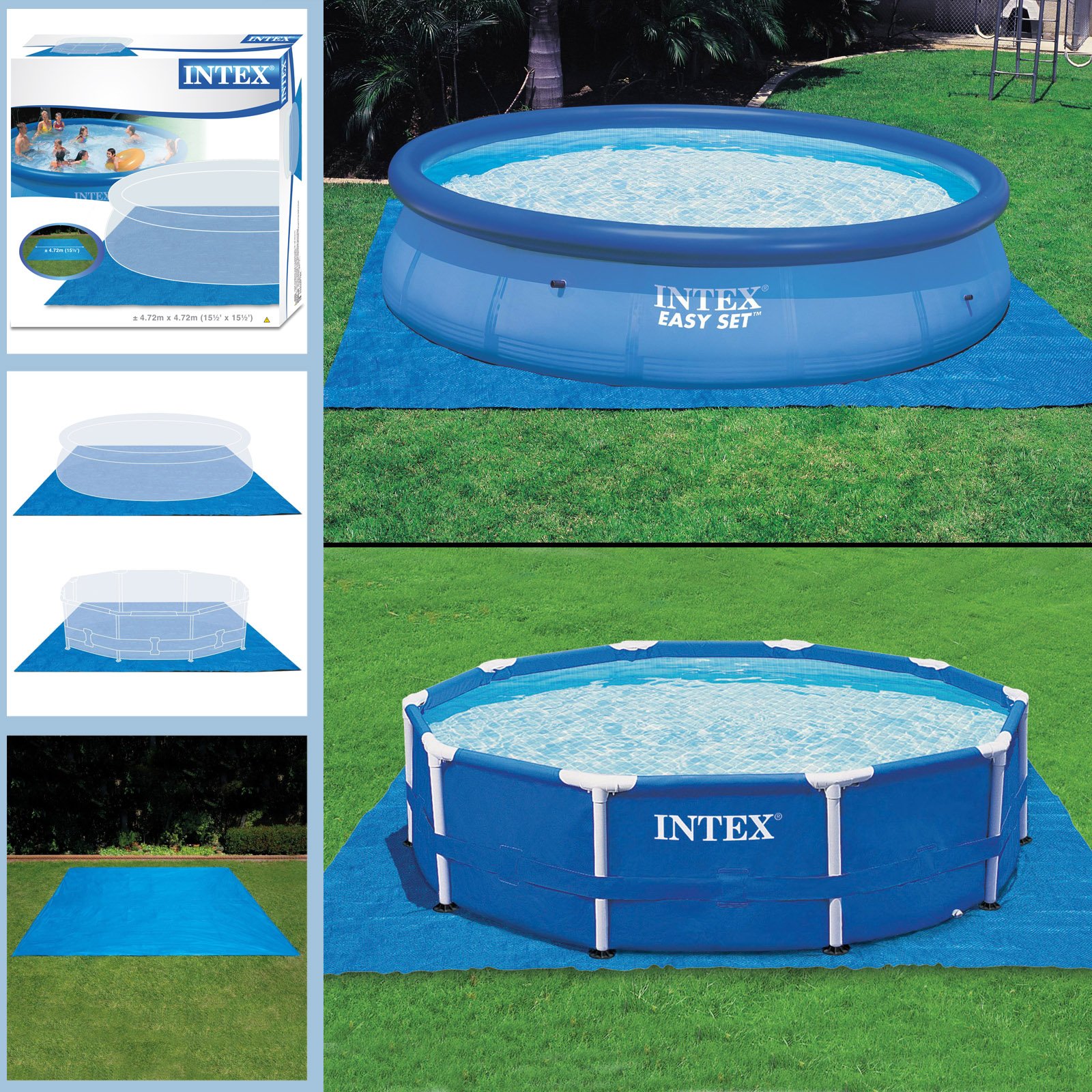 Intex Bodenschutzplane 472 x 472 cm