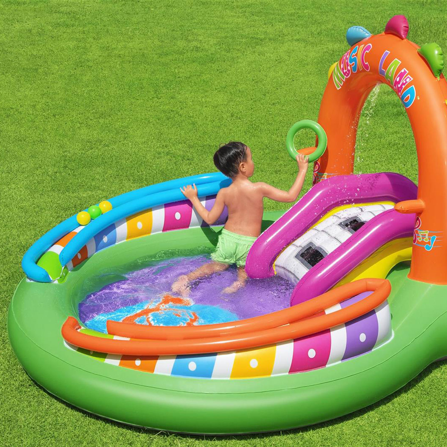 Bestway Planschbecken 295 x 190 x 137 cm Sing 'n Splash Play Center
