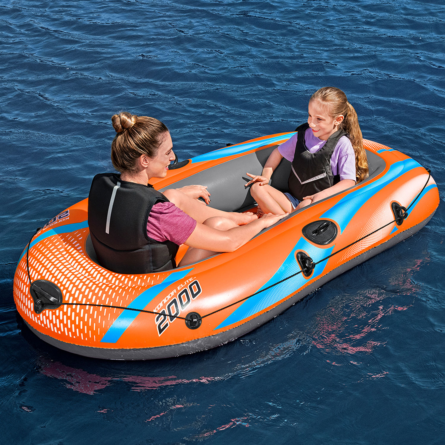 Bestway Schlauchboot Kondor Elite 2000 | 196 x 106 x 31 cm | bis 120 kg