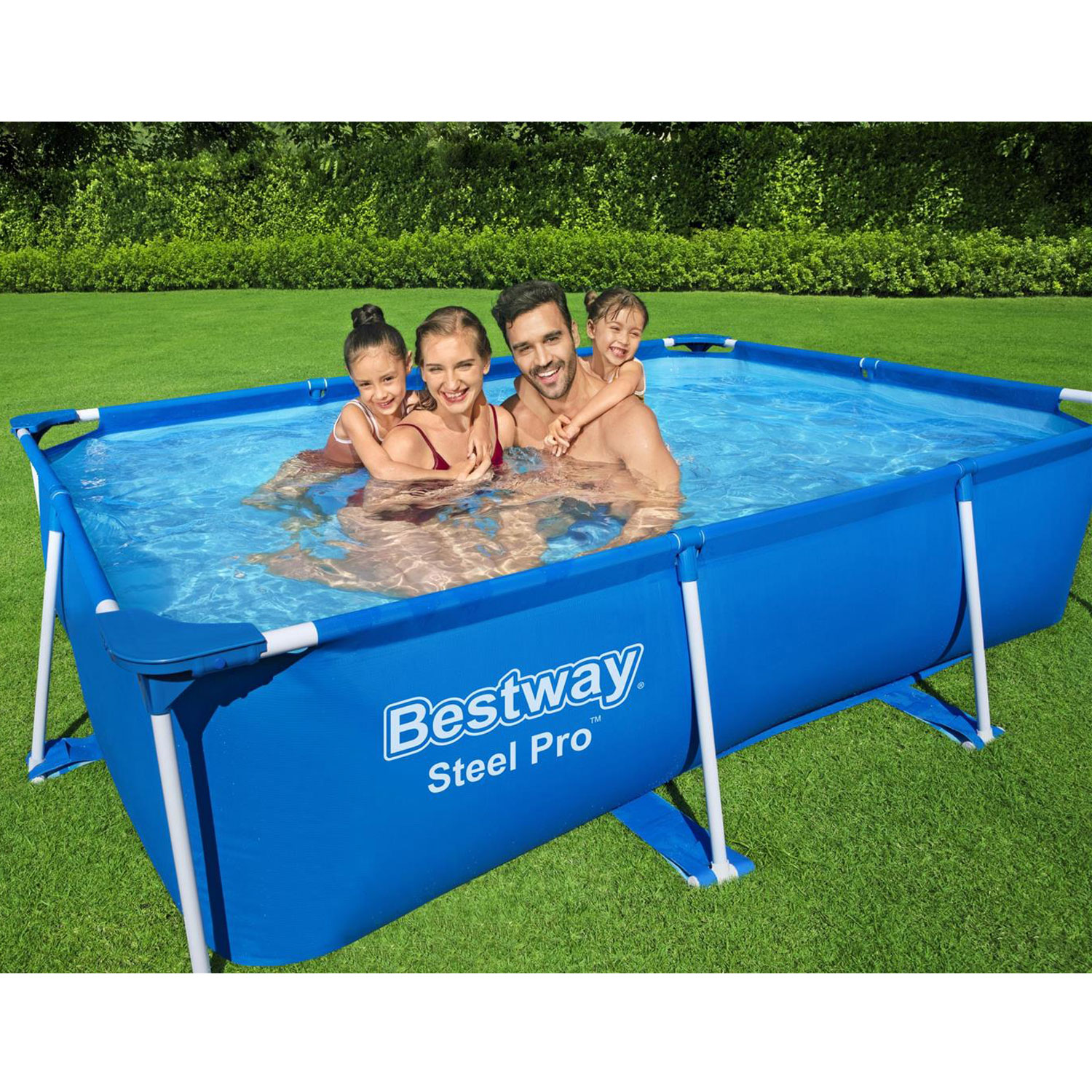 Bestway Frame Pool 260 x 160 x 65 cm Steel Pro | Kinderpool ohne Zubehör
