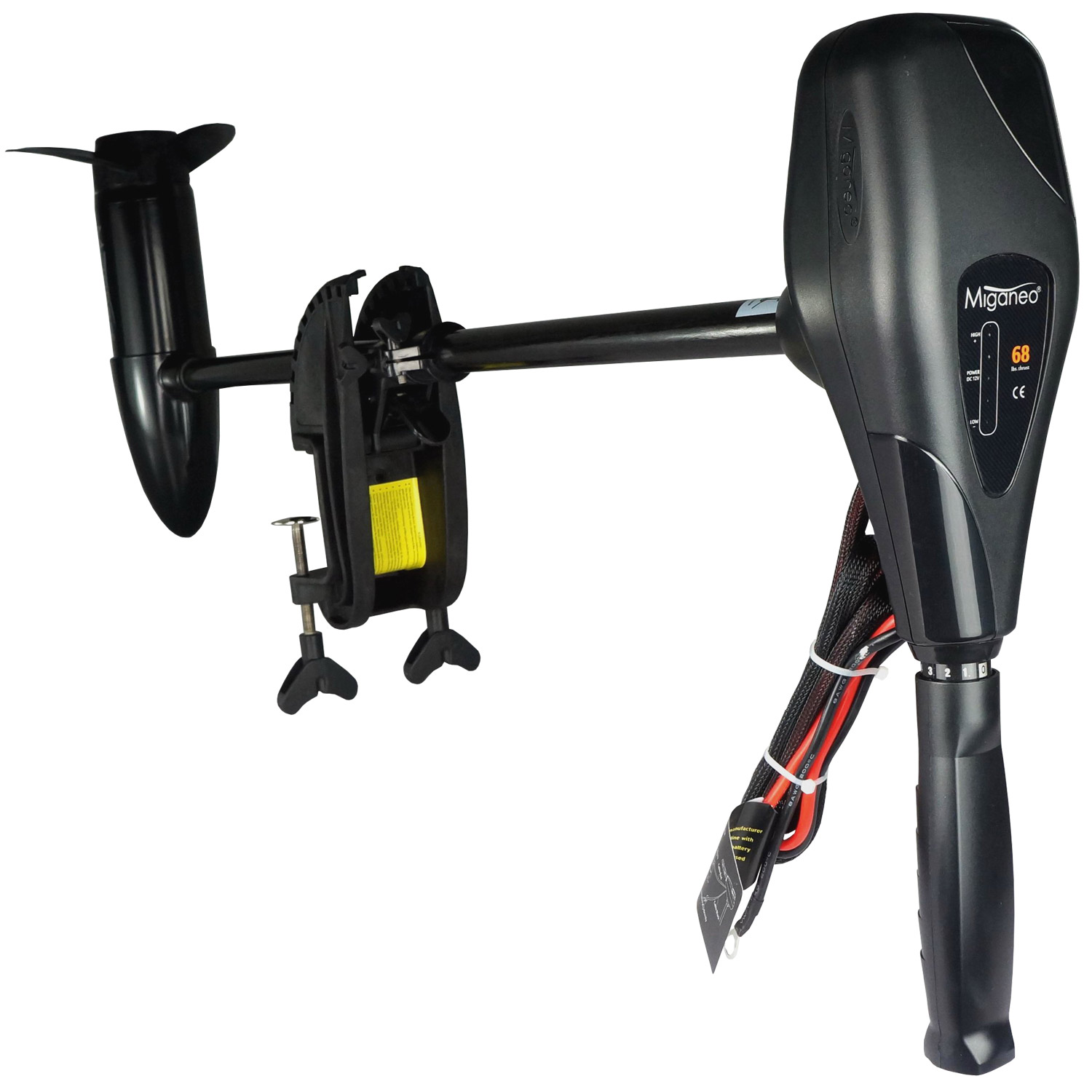 Miganeo Elektromotor TRS 68 | 768 W | 12 V | Bootsmotor für Schlauchboote