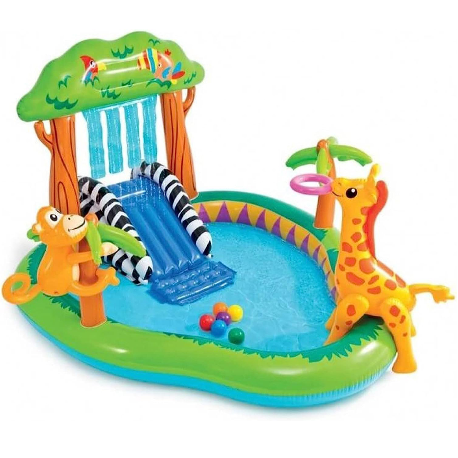 Intex Play Center Jungle 216 x 188 x 124 cm mit Rutsche
