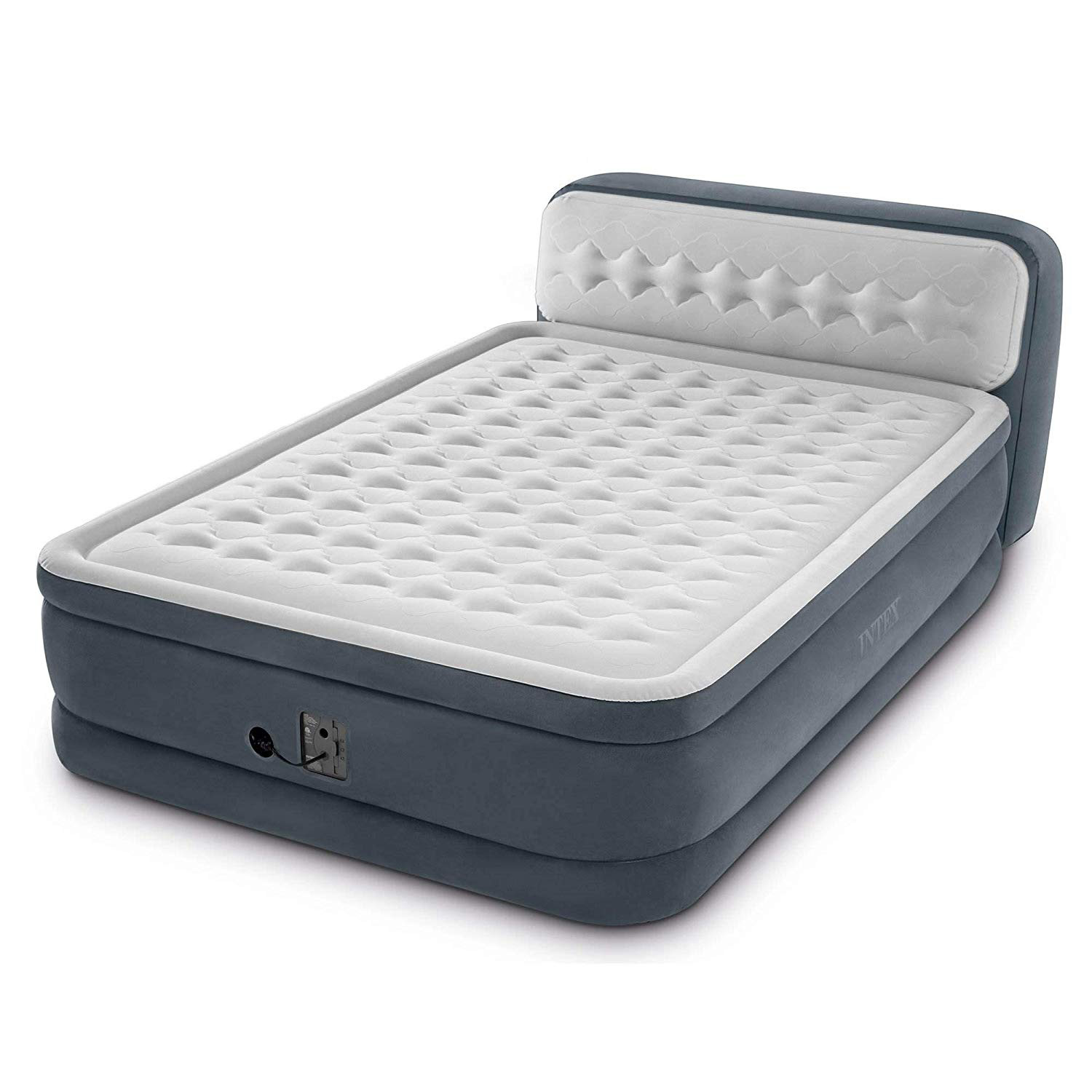 Intex Luftbett 236 x 152 x 86 cm | mit integrierter Elektropumpe | für 2 Personen