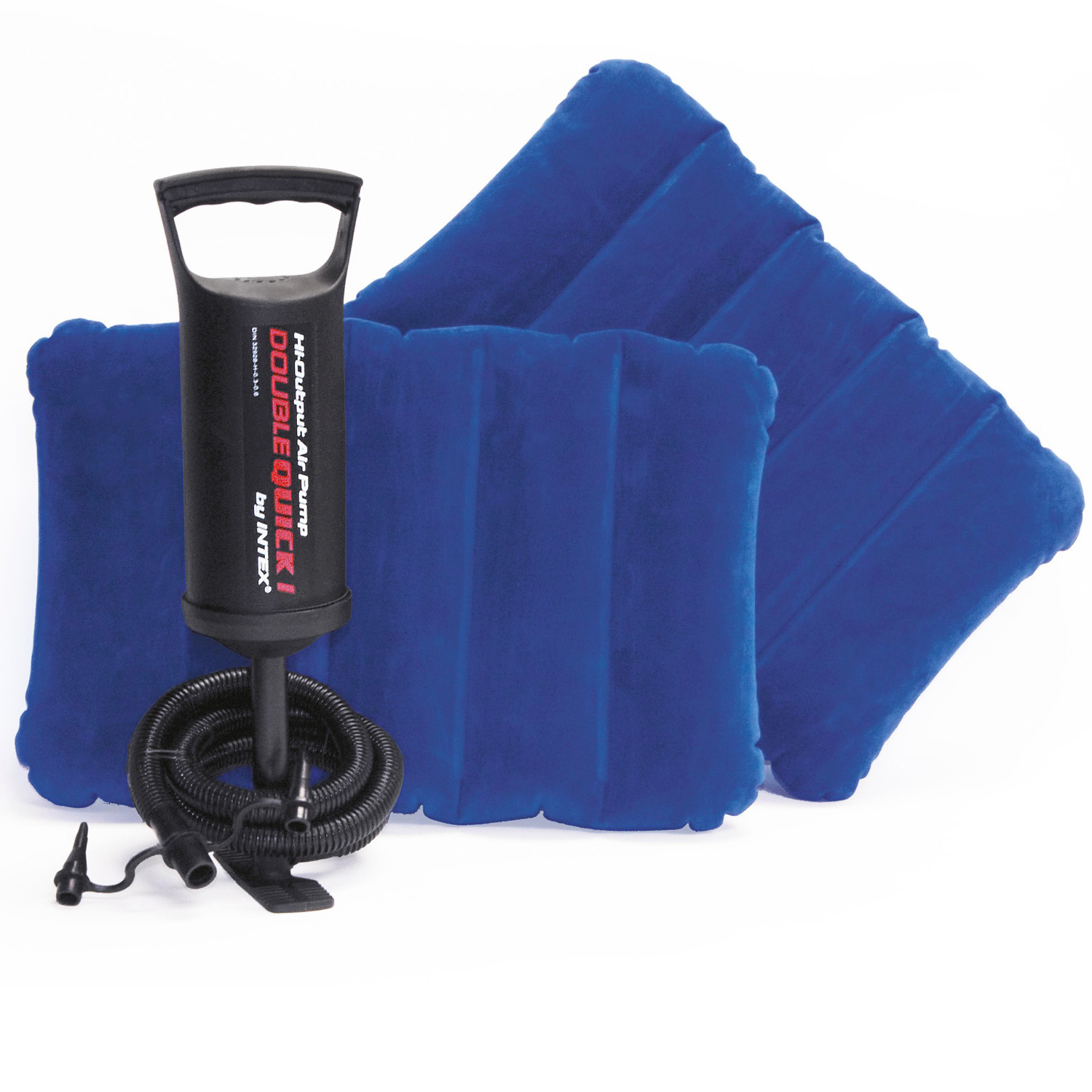 Intex Luftbett 203 x 152 x 25 cm | inkl. 2 aufblasbare Kissen