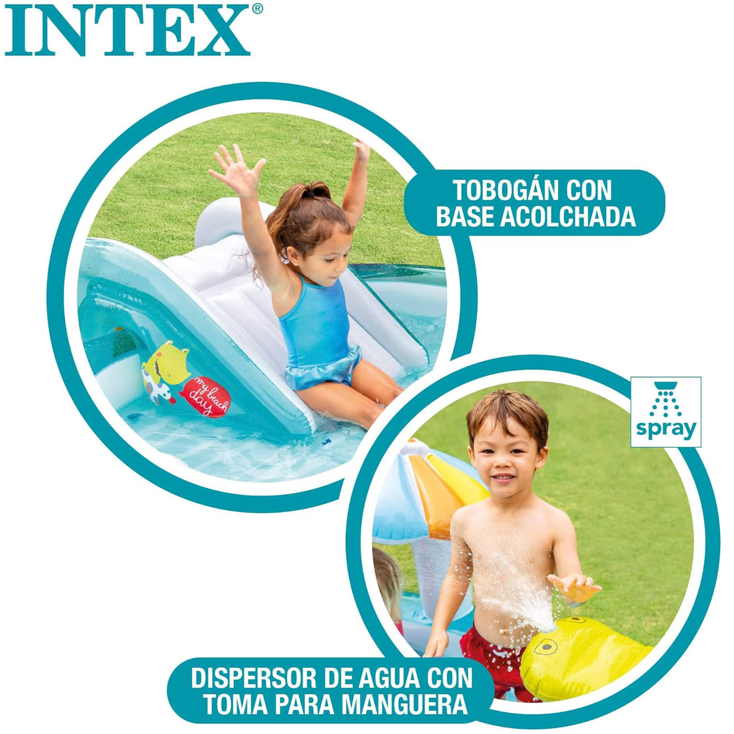 Intex Play Center Gator 229 x 152 x 56 cm mit Rutsche