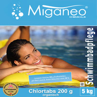 Miganeo Chlortabs | langsamlösliche 200 g Tabletten | 5 kg