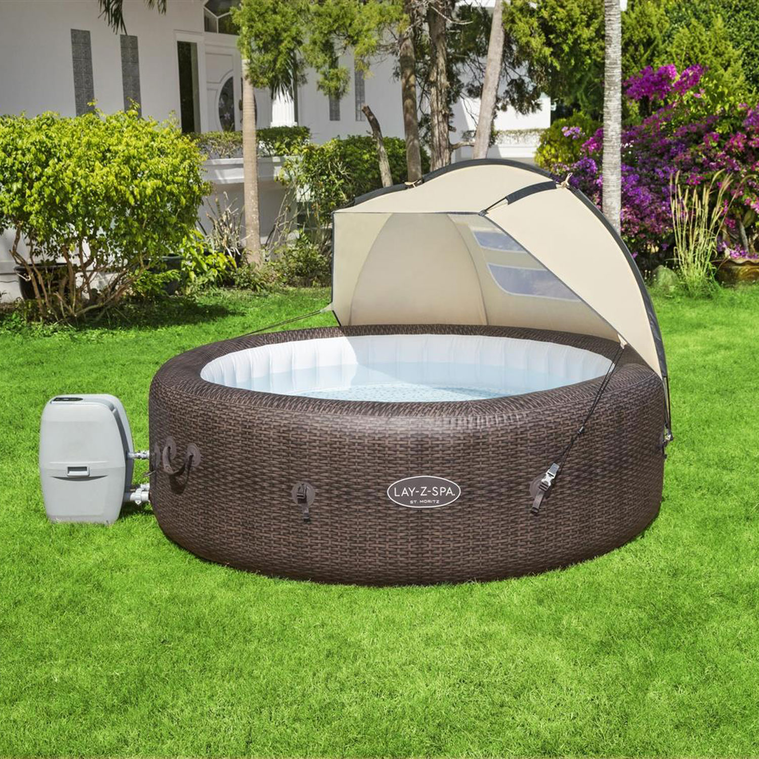 Bestway Whirlpool Sonnenschutzdach Lazy Spa Canopy 183 x 94 x 109 cm