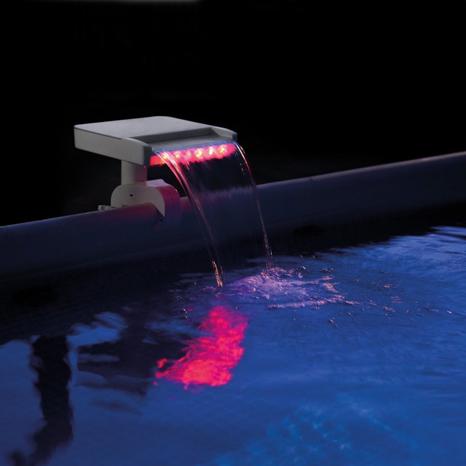 Intex Wasserfall Flowclear | 3-farbiges LED-Licht |benötigte Pumpenleistung 4.542 - 12.113 l/h
